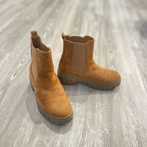 Tan Suede Ankle Boots
